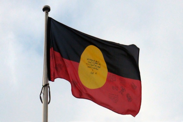 Indigenous Flag flies proudly at Isurava, Kokoda